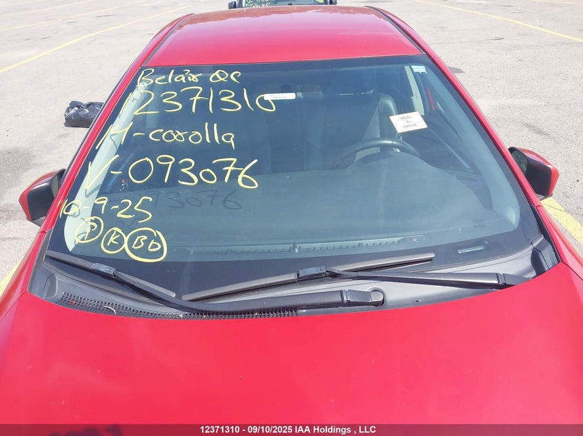 2014 Toyota Corolla VIN: 2T1BURHE3EC093076 Lot: 12371310