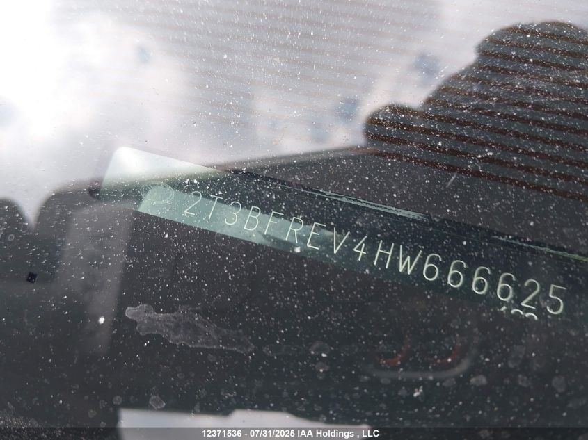 2017 Toyota Rav4 Le VIN: 2T3BFREV4HW666625 Lot: 12371536