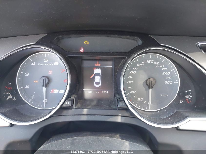 2009 Audi S5 4.2L VIN: WAURV68T99A040950 Lot: 12371563