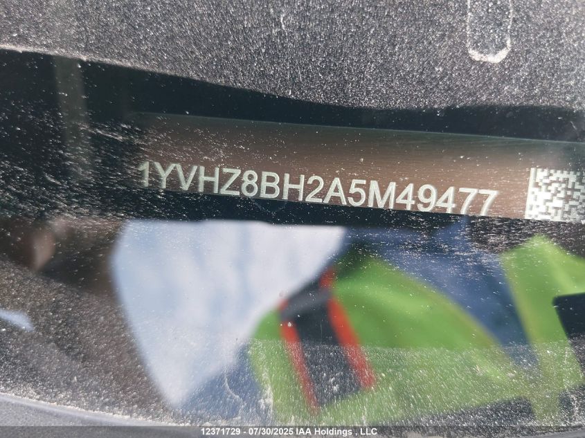 2010 Mazda Mazda6 Gs-I4 VIN: 1YVHZ8BH2A5M49477 Lot: 12371729