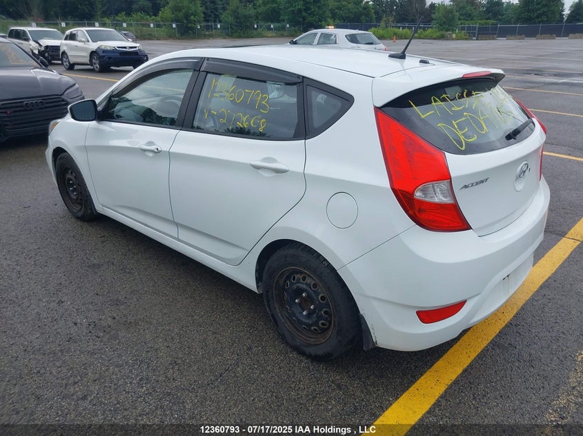 2016 Hyundai Accent Se VIN: KMHCT5AE2GU272608 Lot: 12360793X