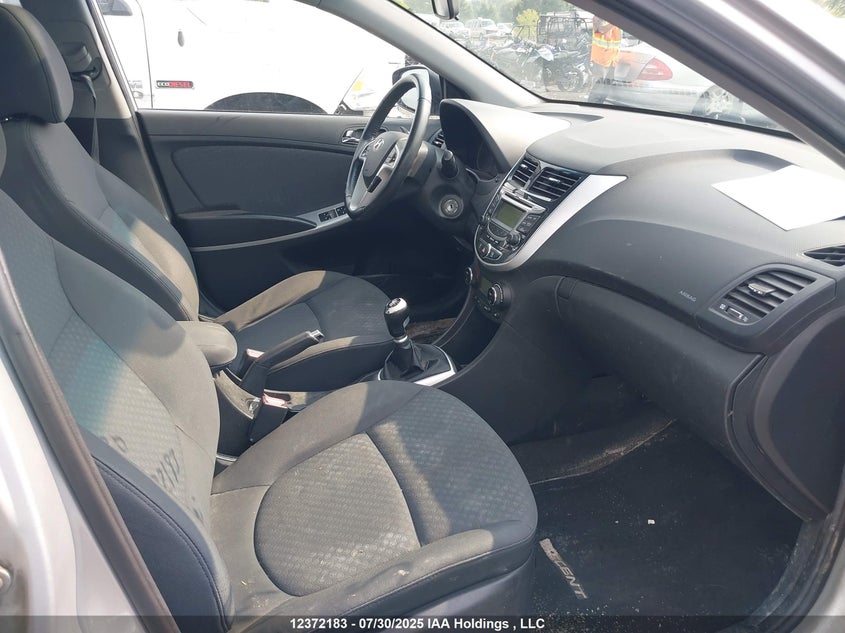 2013 Hyundai Accent Gls/Se VIN: KMHCU5AE0DU069872 Lot: 12372183