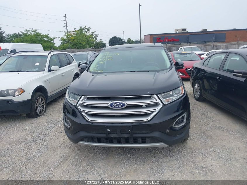 2015 Ford Edge Sel VIN: 2FMTK3J82FBB97687 Lot: 12372278