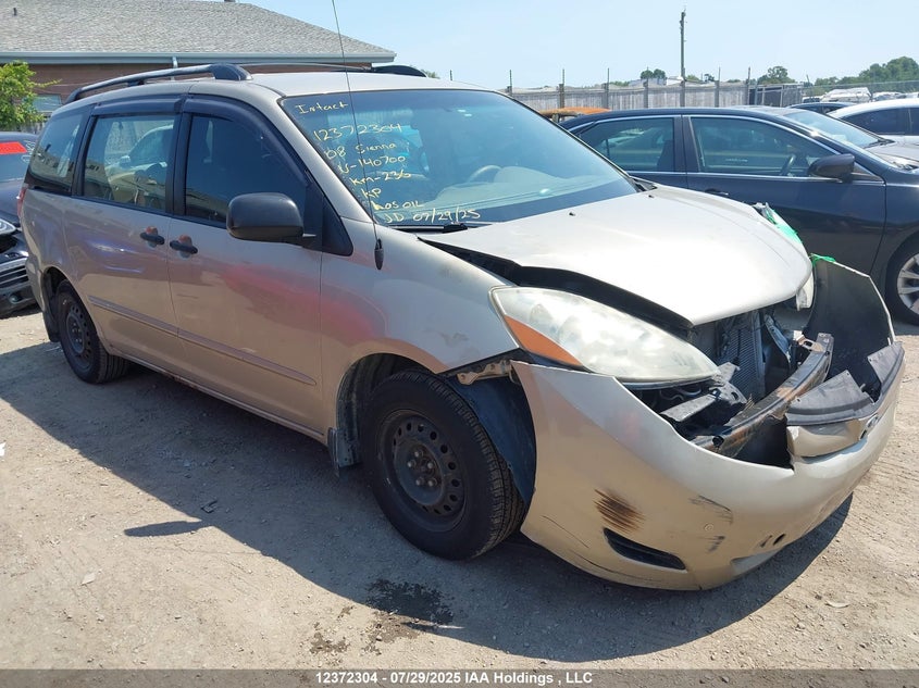 5TDZK29C98S140700 2008 Toyota Sienna auction photo 1