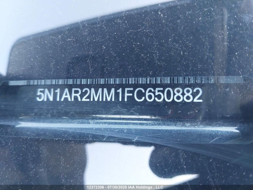 2015 Nissan Pathfinder Platinum/S/Sl/Sv VIN: 5N1AR2MM1FC650882 Lot: 12372306