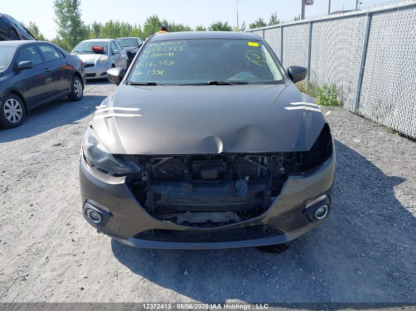 2014 Mazda 3 Grand Touring VIN: JM1BM1W3XE1160358 Lot: 12372413