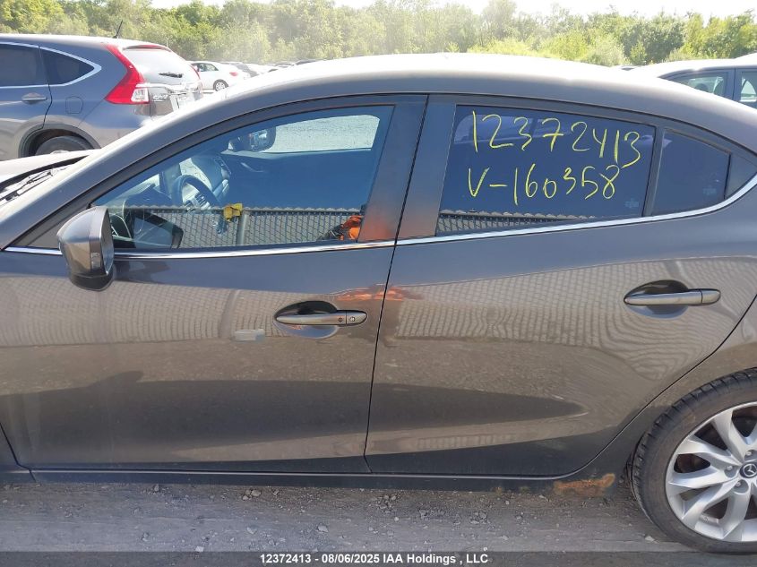 2014 Mazda 3 Grand Touring VIN: JM1BM1W3XE1160358 Lot: 12372413