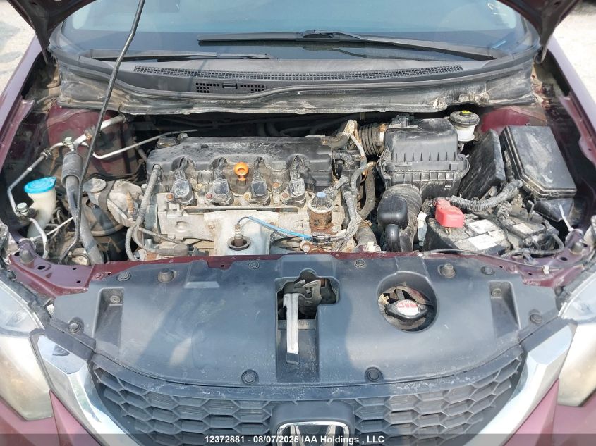 2013 Honda Civic Lx VIN: 2HGFB2F49DH004187 Lot: 12372881