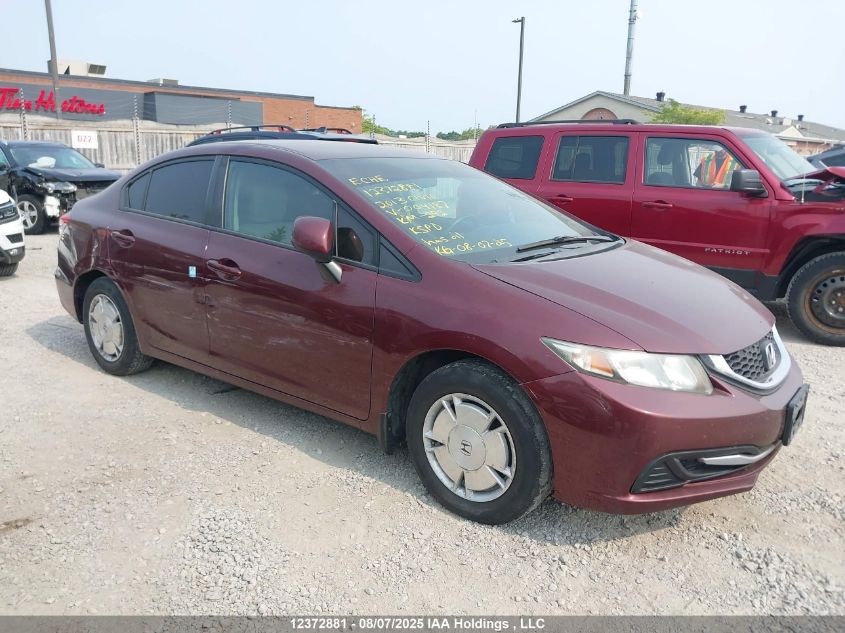 2013 Honda Civic Lx VIN: 2HGFB2F49DH004187 Lot: 12372881