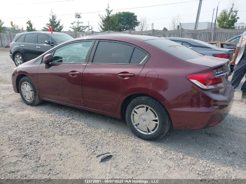 2013 Honda Civic Lx VIN: 2HGFB2F49DH004187 Lot: 12372881