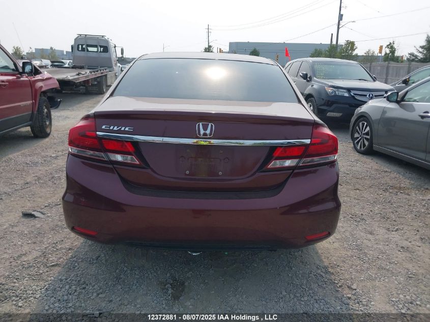 2013 Honda Civic Lx VIN: 2HGFB2F49DH004187 Lot: 12372881