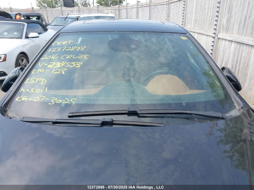 2016 Chevrolet Cruze Premier VIN: 1G1BG5SM9G7234553 Lot: 12372898