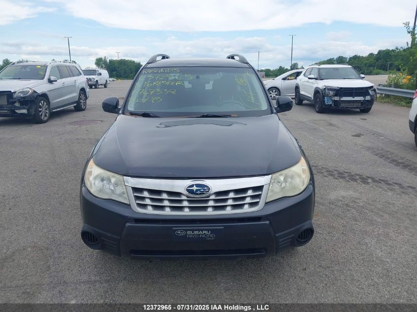 2011 Subaru Forester 2.5X VIN: JF2SHCBC0BH747338 Lot: 12372965