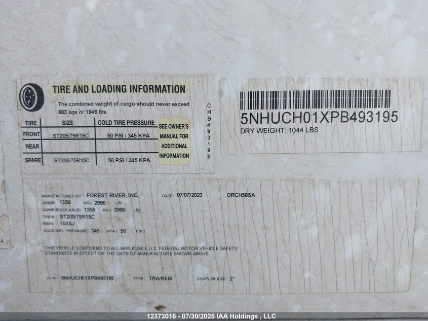 5NHUCH01XPB493195 2023   photo no. 9