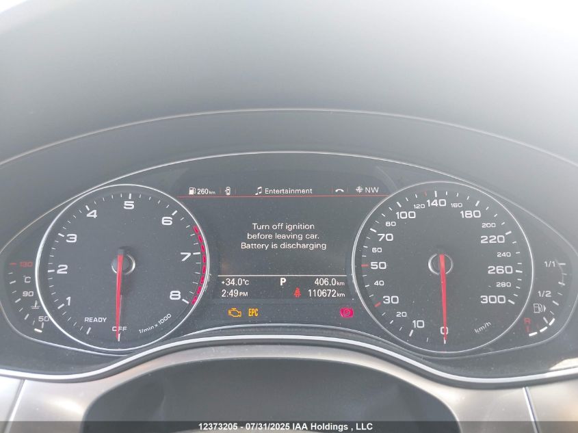 2016 Audi A7 Quattro Prog/Technik S Ln VIN: WAU3GAFC3GN136181 Lot: 12373205