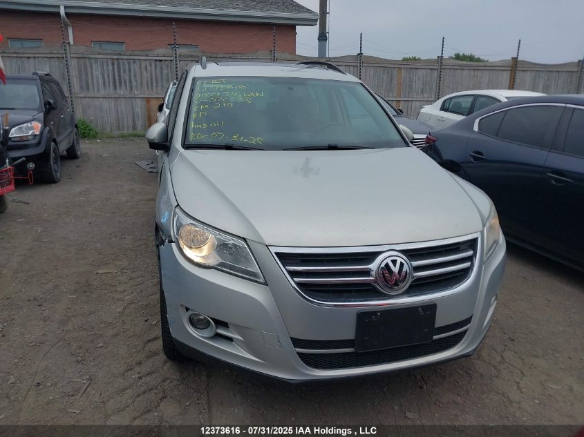 2009 Volkswagen Tiguan Se/Sel VIN: WVGBV75N39W070833 Lot: 12373616