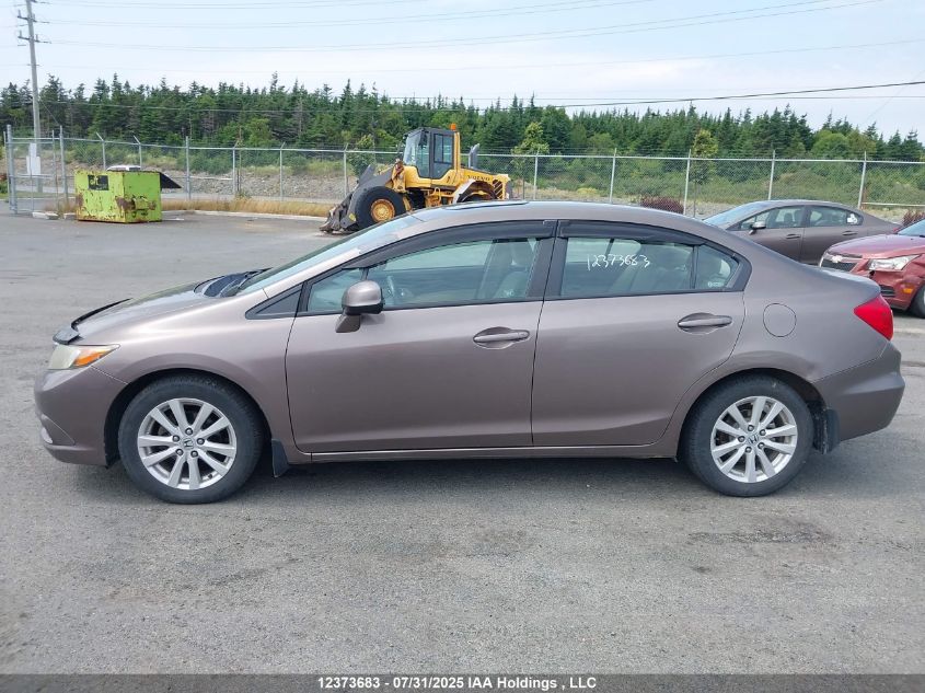 2012 Honda Civic Ex VIN: 2HGFB2F52CH055652 Lot: 12373683