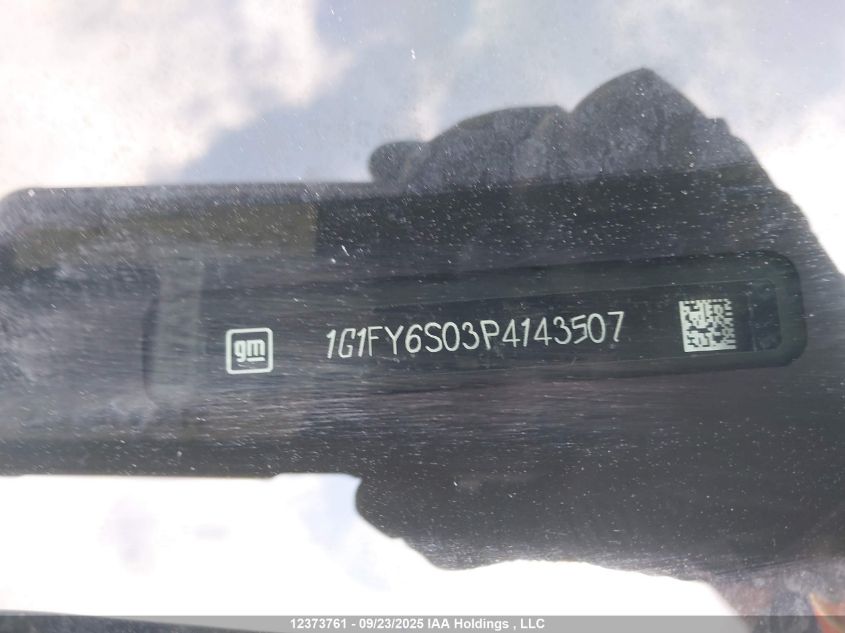 2023 Chevrolet Bolt Euv VIN: 1G1FY6S03P4143507 Lot: 12373761