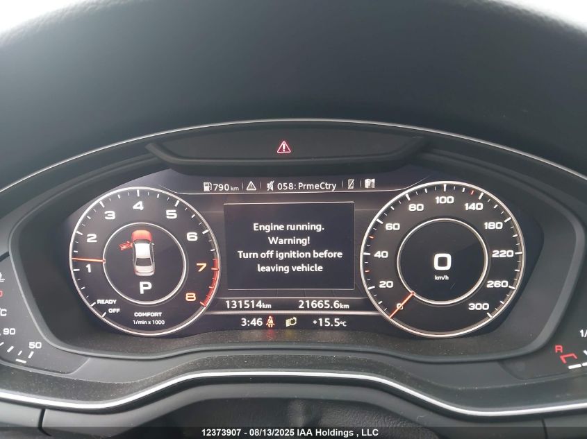 2017 Audi A4 Technik VIN: WAUCNAF42HN003976 Lot: 12373907