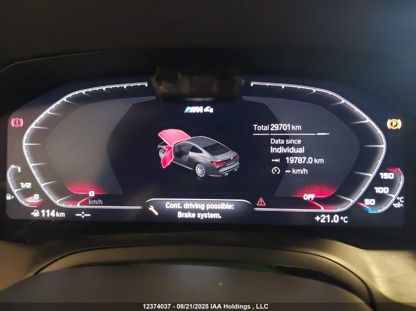 2023 BMW M4 Competition M xDrive VIN: WBS43AZ03PCL98209 Lot: 12374037