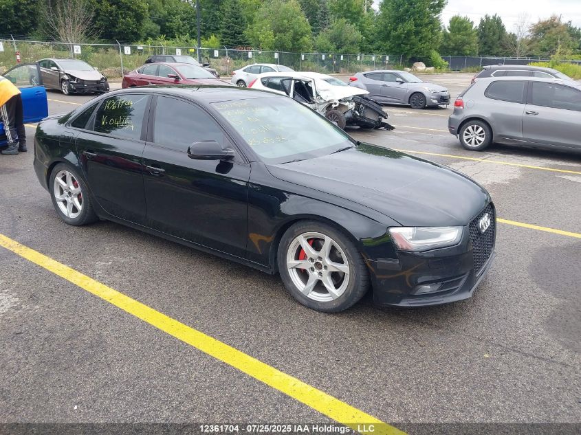 2013 Audi A4 2.0T VIN: WAUDFCFL9DN041154 Lot: 12361704X