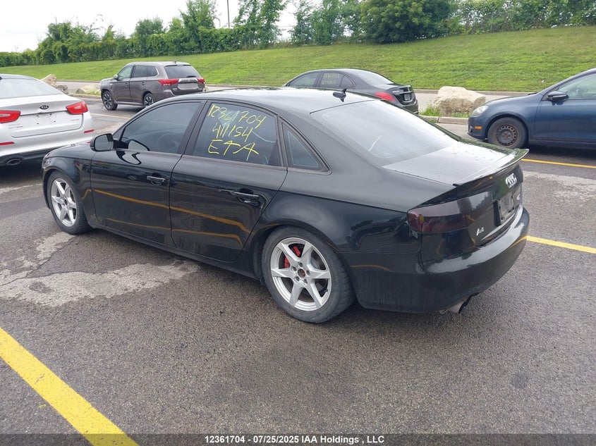 2013 Audi A4 2.0T VIN: WAUDFCFL9DN041154 Lot: 12361704X