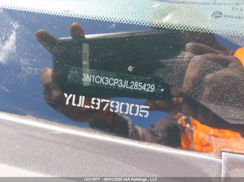 2018 Nissan Micra VIN: 3N1CK3CP3JL285429 Lot: 12374077