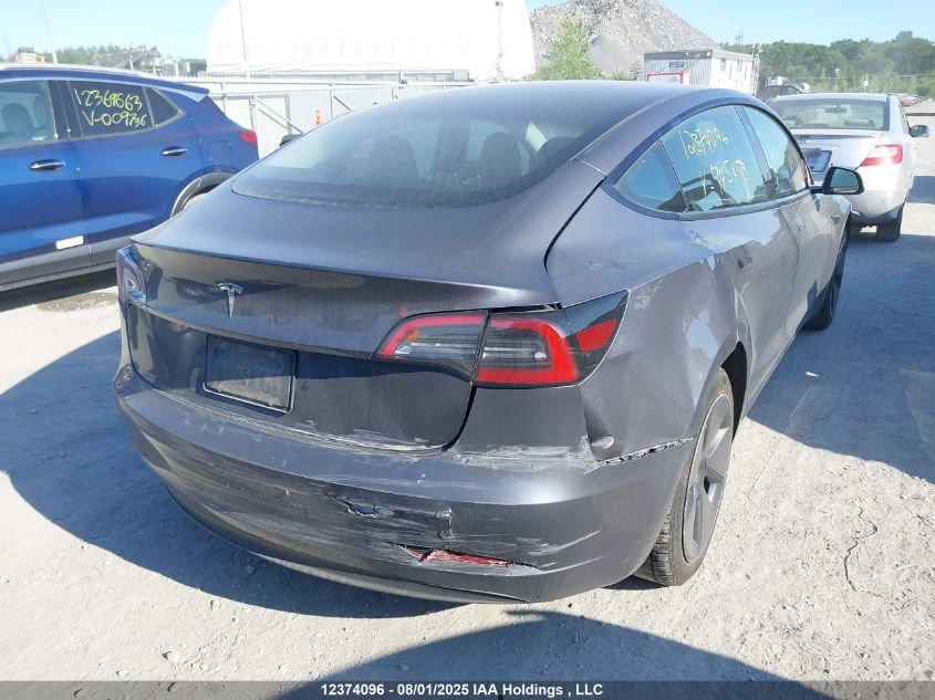 2023 Tesla Model 3 Rwd VIN: LRW3E1FA1PC945453 Lot: 12374096