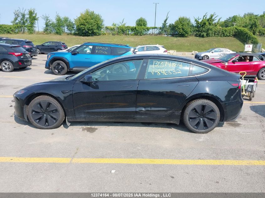2024 Tesla Model 3 Long Range VIN: 5YJ3E1EB2RF846532 Lot: 12374164