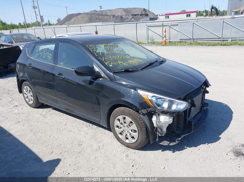 KMHCT5AE2HU332758 2017 Hyundai Accent Le auction photo 1