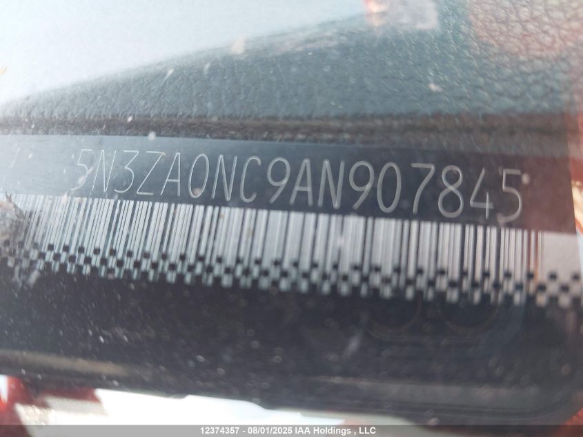 2010 Infiniti Qx56 VIN: 5N3ZA0NC9AN907845 Lot: 12374357