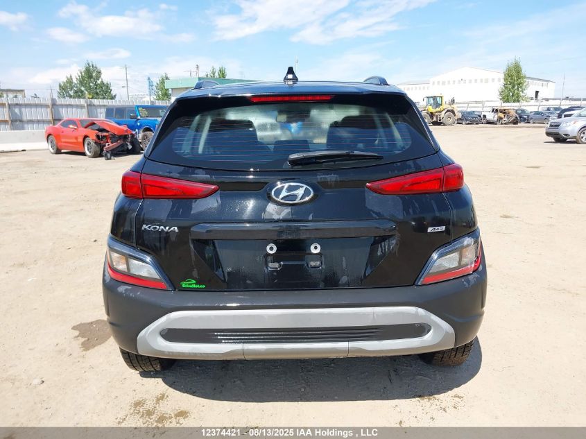 2022 Hyundai Kona Sel/Se VIN: KM8K2CAB0NU885302 Lot: 12374421