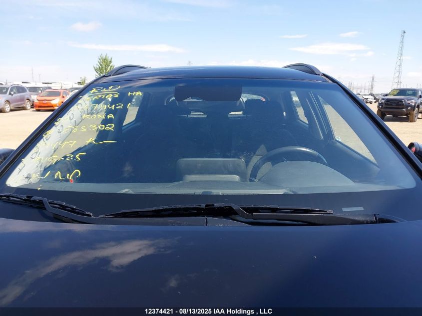 2022 Hyundai Kona Sel/Se VIN: KM8K2CAB0NU885302 Lot: 12374421