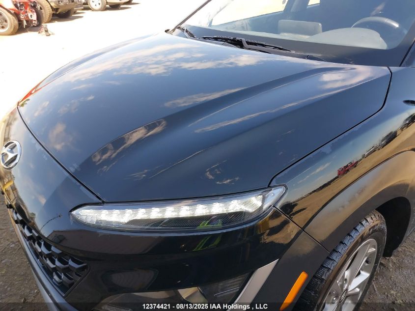 2022 Hyundai Kona Sel/Se VIN: KM8K2CAB0NU885302 Lot: 12374421