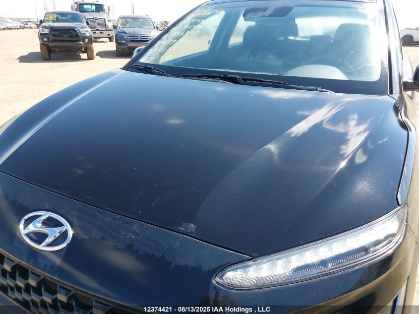 2022 Hyundai Kona Sel/Se VIN: KM8K2CAB0NU885302 Lot: 12374421