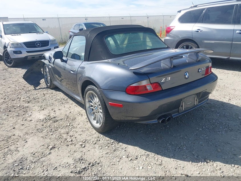 2001 BMW Z3 3.0I VIN: WBACN53451LJ56235 Lot: 12357230X