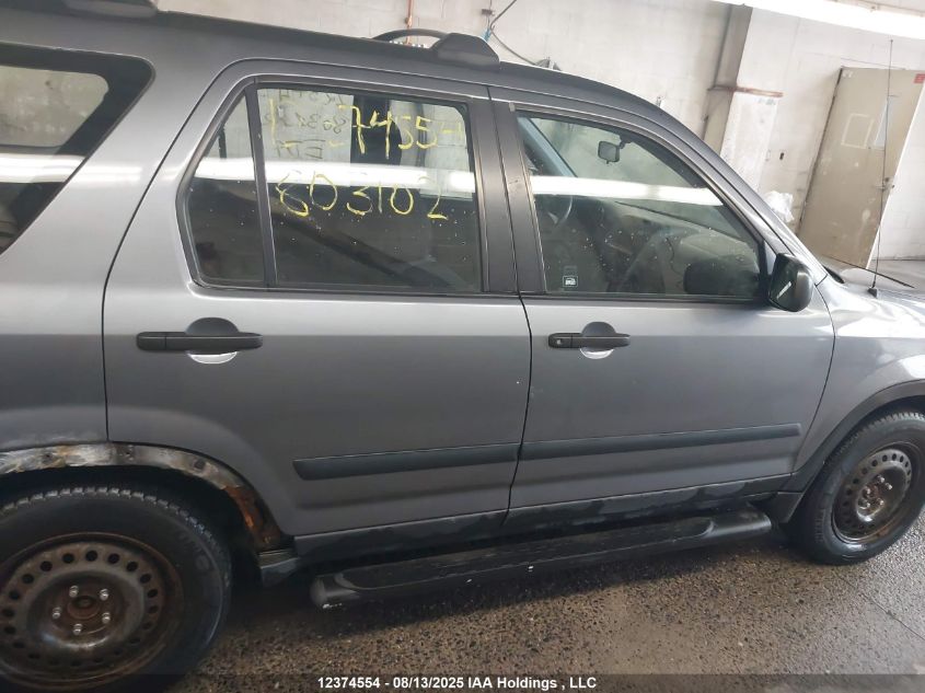 2006 Honda Cr-V Se VIN: JHLRD78526C803102 Lot: 12374554