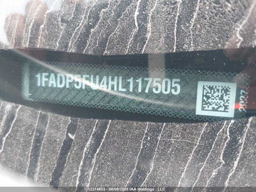 2017 Ford C-Max Energi Titanium VIN: 1FADP5FU4HL117505 Lot: 12374603