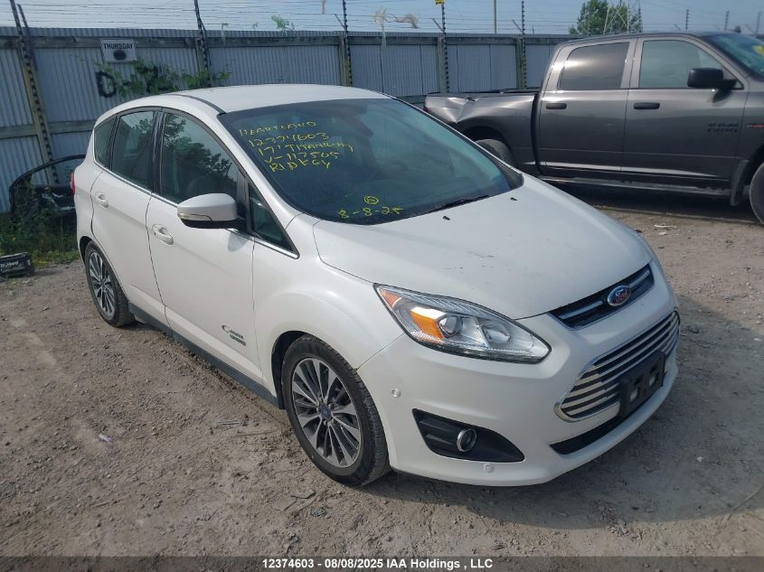 2017 Ford C-Max Energi Titanium VIN: 1FADP5FU4HL117505 Lot: 12374603