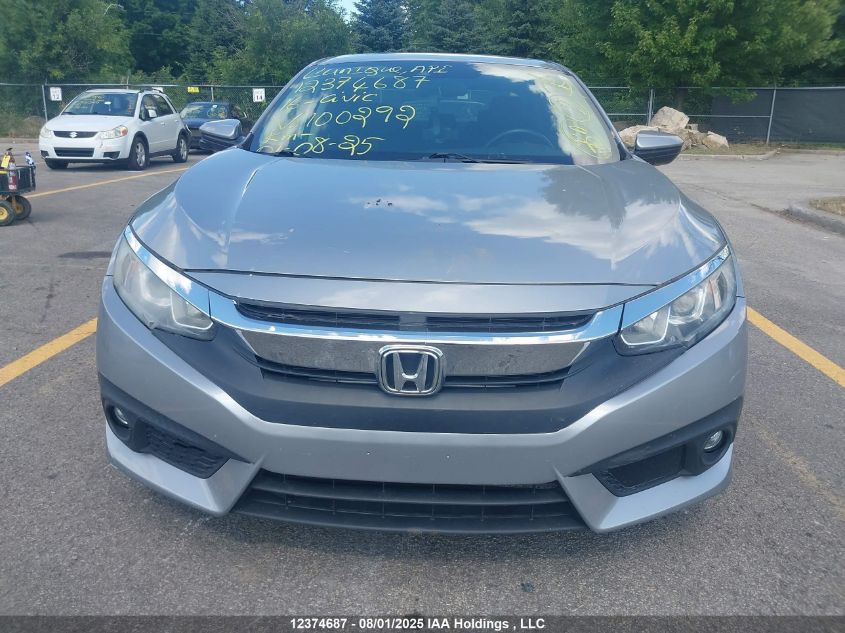 2016 Honda Civic Ex-T VIN: 2HGFC1F4XGH100292 Lot: 12374687