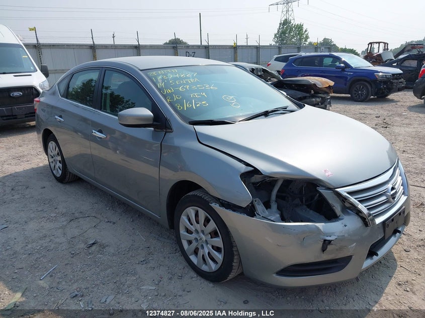 3N1AB7AP7EL693536 2014 Nissan Sentra S/Sv/Sr/Sl auction photo 1