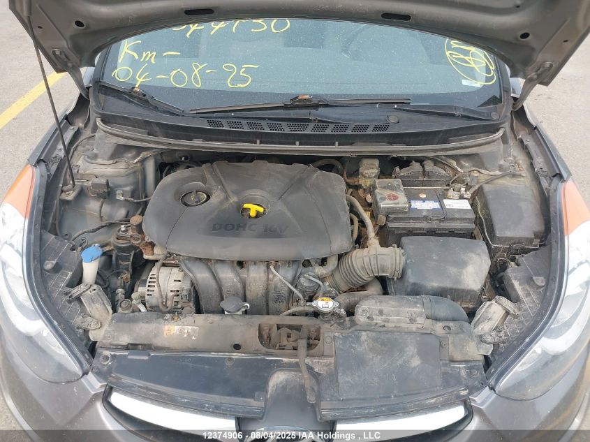 2013 Hyundai Elantra Gl VIN: 5NPDH4AE6DH344730 Lot: 12374906