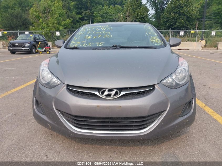 2013 Hyundai Elantra Gl VIN: 5NPDH4AE6DH344730 Lot: 12374906