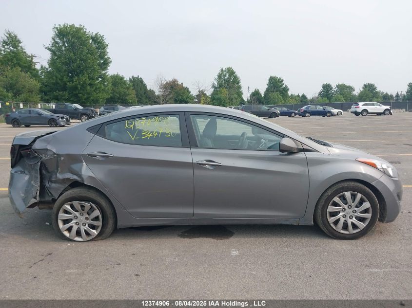 2013 Hyundai Elantra Gl VIN: 5NPDH4AE6DH344730 Lot: 12374906