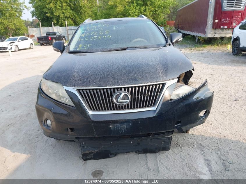 2010 Lexus Rx 350 VIN: JTJBK1BA2A2407268 Lot: 12374974
