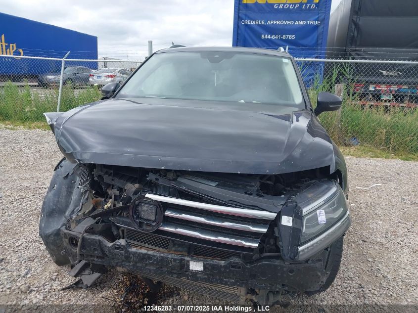 2018 Volkswagen Tiguan Highline VIN: 3VV4B7AX8JM017189 Lot: 12346283X