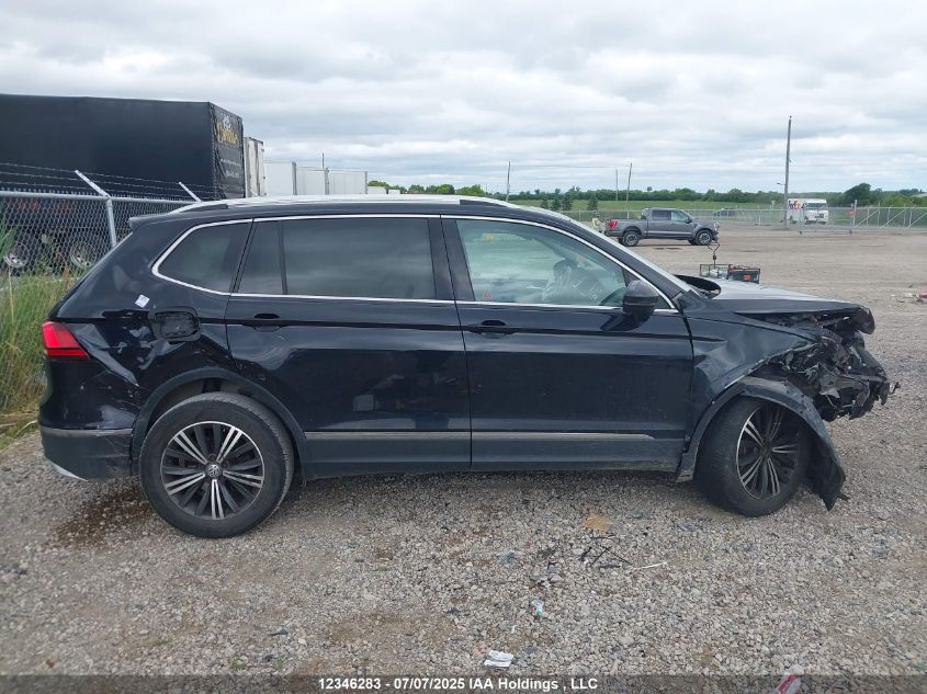 2018 Volkswagen Tiguan Highline VIN: 3VV4B7AX8JM017189 Lot: 12346283X