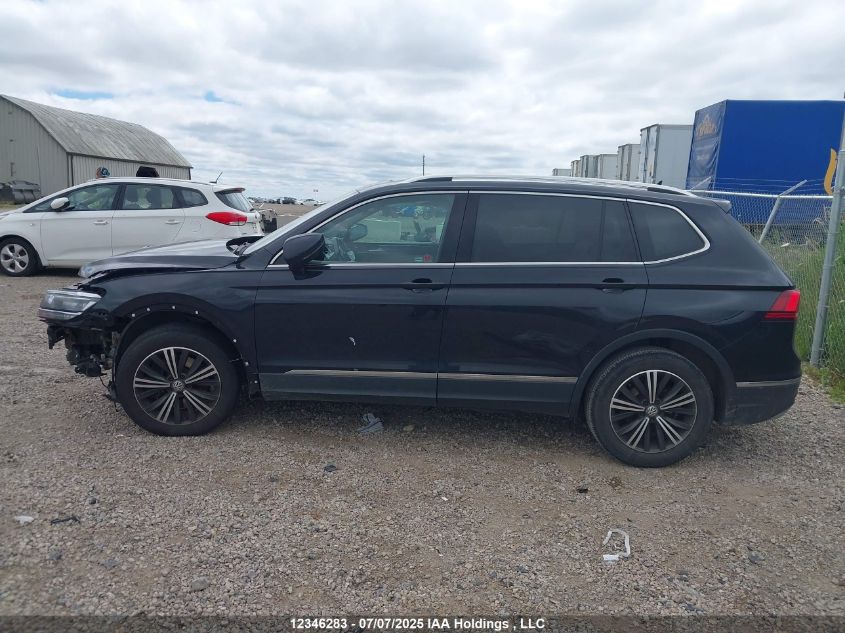 2018 Volkswagen Tiguan Highline VIN: 3VV4B7AX8JM017189 Lot: 12346283X