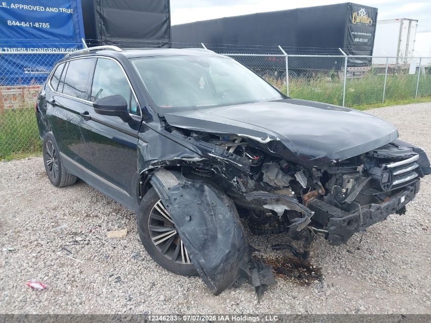 2018 Volkswagen Tiguan Highline VIN: 3VV4B7AX8JM017189 Lot: 12346283X