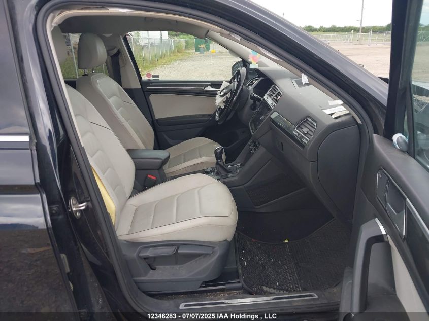 2018 Volkswagen Tiguan Highline VIN: 3VV4B7AX8JM017189 Lot: 12346283X